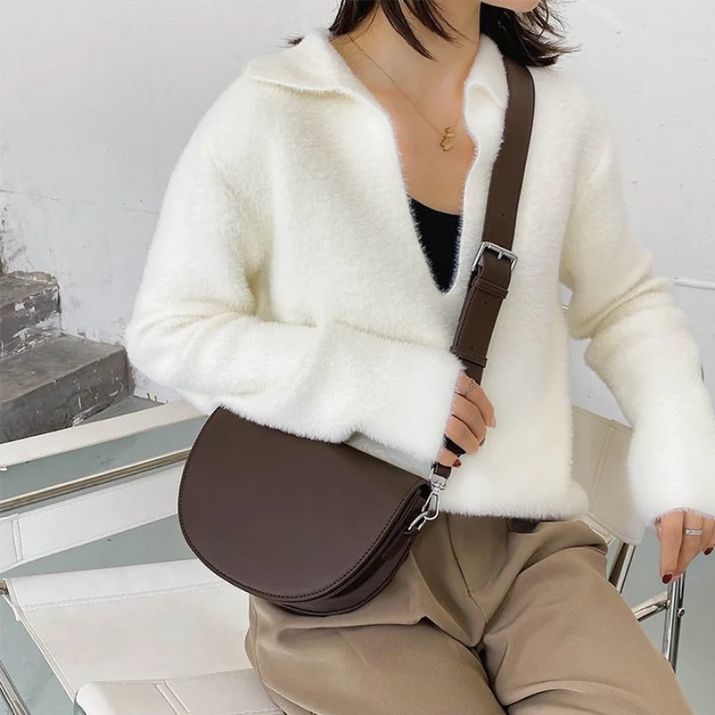 Women's Retro Luxury Solid Color Small Shoulder Bag Fashion Fresh Underarm Handbag for Femele Travel Free Shipping сумка женская