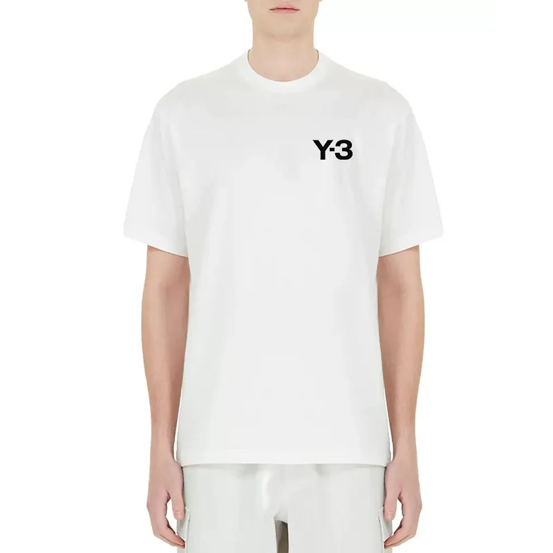 

Y3 Yohji Yamamoto T-shirt 24SS Japanese Fashion Trends Peaks Shrines Flying Birds Y-3 Sunrise Print Casual Men And Women Top