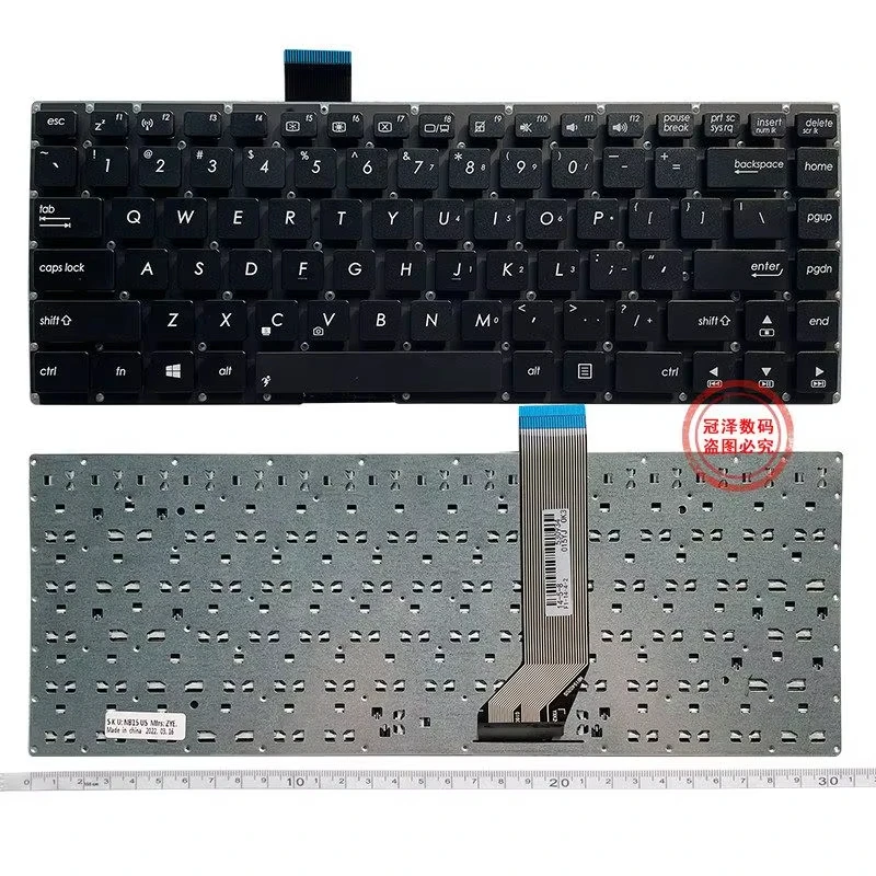 Фото Клавиатура для ноутбуков ASUS S400 S400CA S400C S451 S451LB S451L S451E X402 X402C X402CA F402C V451L (US/RU/SP/FR раскладка) №3