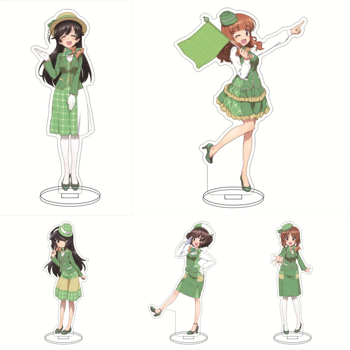 Аниме Девушки и панцер фигурки Nishizumi Miho Isuzu Hana косплей фотопластина настольное