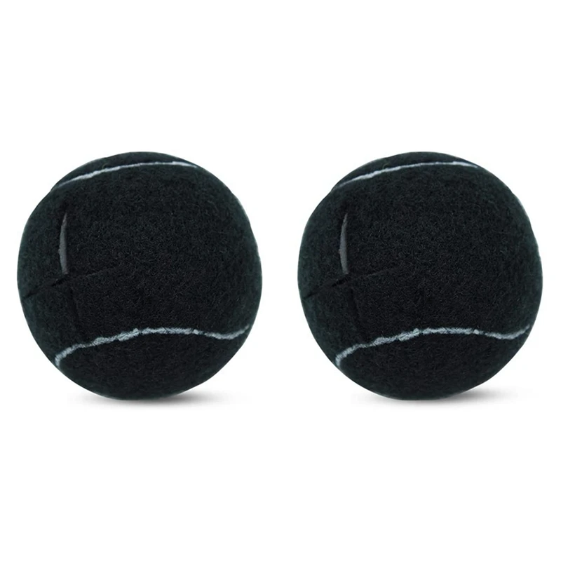 

4 PCS Precut Walker Tennis Ball For Furniture Legs And Floor Protection, Heavy Duty Long Lasting Felt Pad Covering,Black