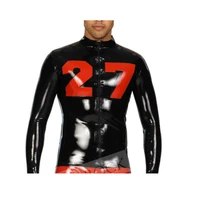 latex rubber gummi tops long sleeve with number deco cool unique customize 0 4mm