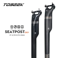 toseek cycling full 3k carbon fiber seatpost mtb mountain road bike seat post bicycle parts 27 2mm 30 8mm 31 6mm