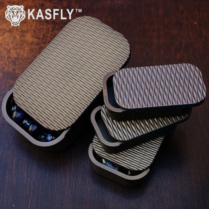 K aiser EDC Storage Box Outdoor Aluminum Storage Box Sealed Cigarette Box Shockproof Storage Jar