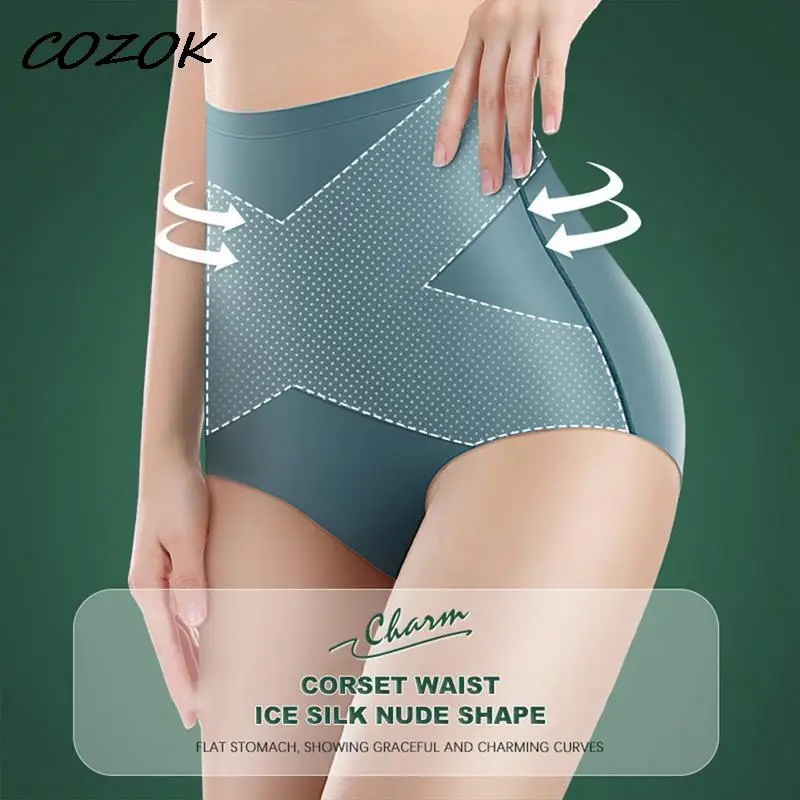 

COZOK Women's Panties Slimming Body Shaper Waist Trainer Underwear Push Up Butt Lifter Tummy Control Shapewear Shorts Briefs
