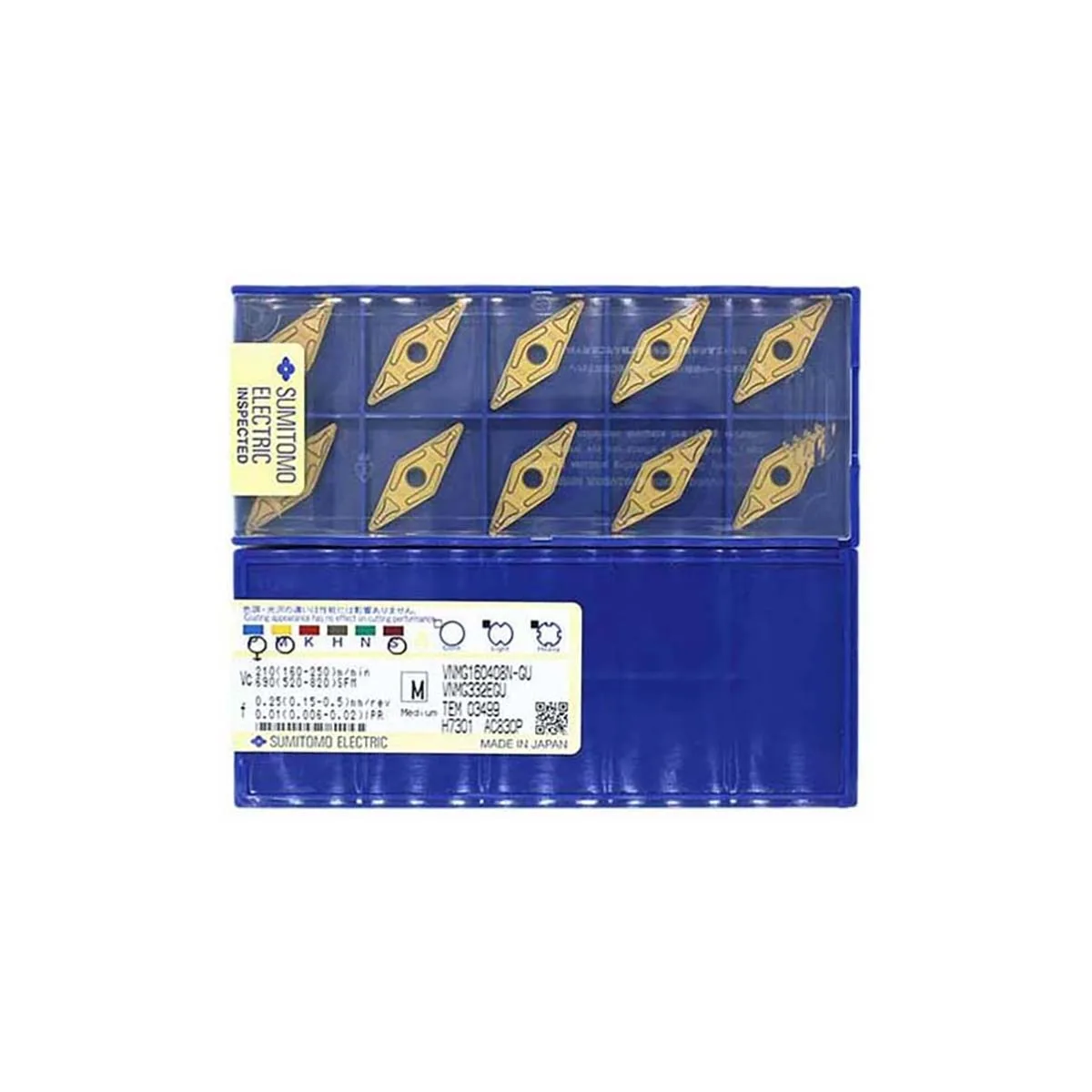 

SUMITOMO 100% Original VNMG VNMG16 VNMG160408N VNMG160404N VNMG160402N SU GU AC820P Carbide Turning Inserts
