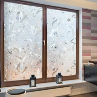 pvc self adhesive window film waterproof 45x100cm colorful non adhesive electrostatic glass film decorative wall sticker