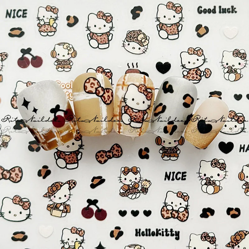 Наклейка для ногтей с рисунком HelloKitty Sanrio пиксельная мелодия мозаика Куроми аниме