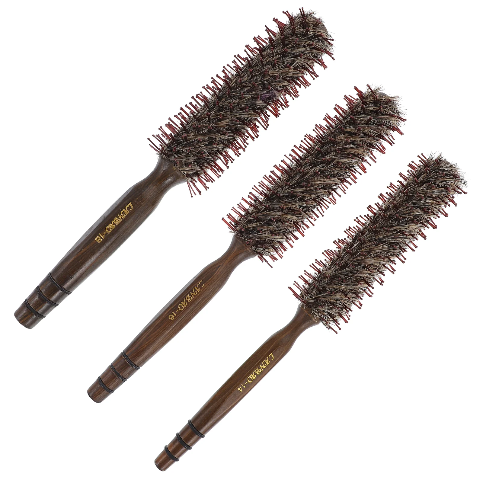 

3 Pcs Anti- Static Comb Mini Beard Brush Blow Dryer Hair Brush Hair Detangler Comb Round Hairbrush Hair Comb Curly No Snag Comb