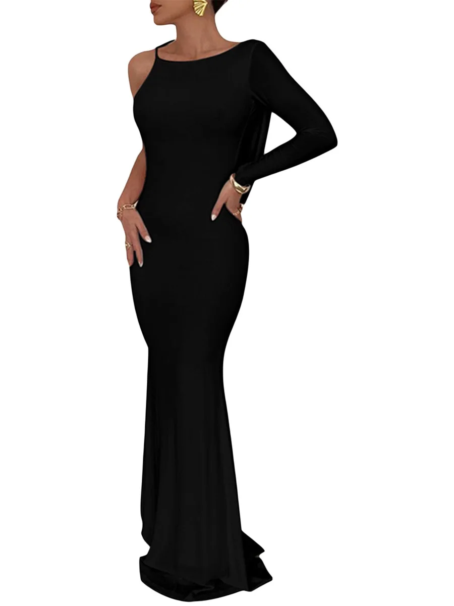 

Женское сексуальное облегающее вечернее платье-карандаш с открытой спиной и глубоким V-образным вырезом