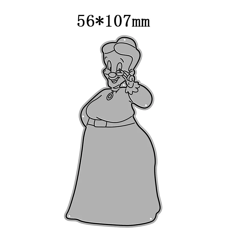 Новинка 2022 модные штампы в форме бабушки с очками для скрапбукинга изготовления