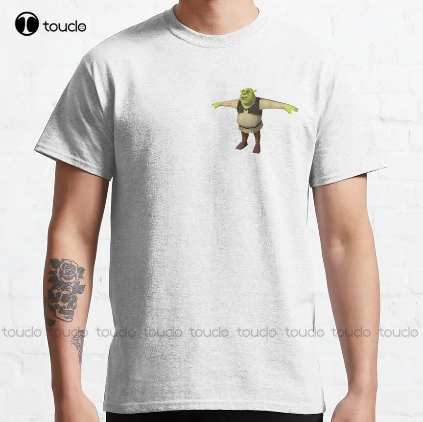 

Shrek T-Pose T Pose Classic T-Shirt Fishing Shirt Custom Aldult Teen Unisex Digital Printing Tee Shirt Xs-5Xl Fashion Funny New
