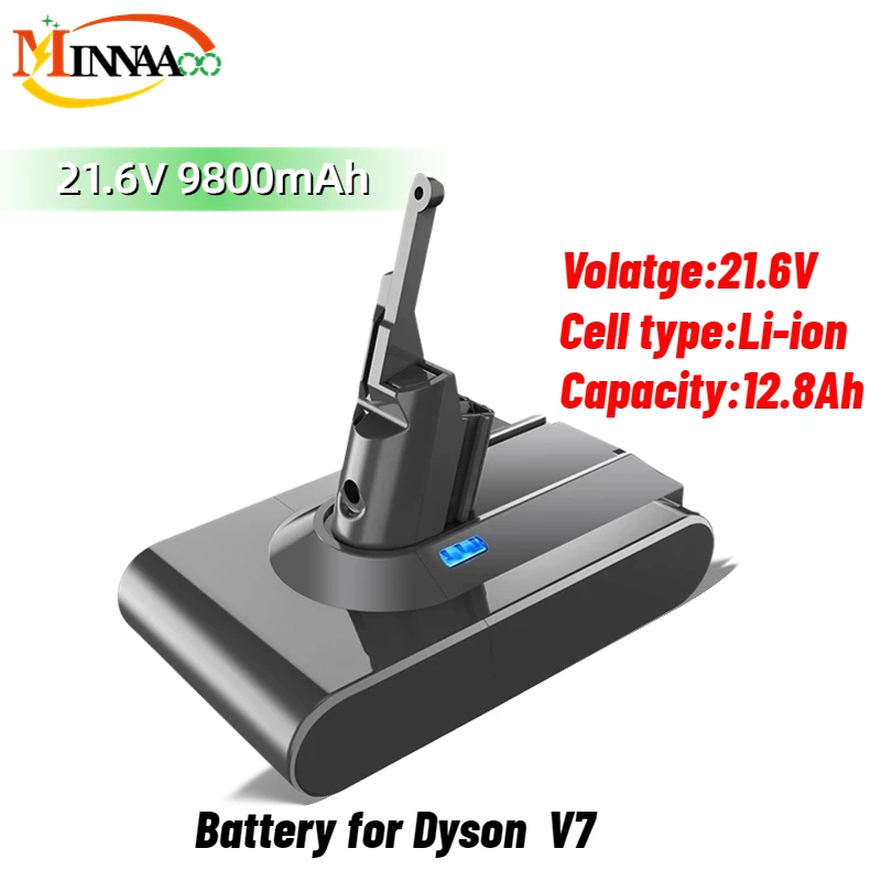 

2023 New For Dyson V7 Battery 21.6V 6800mAh/12800mAh lithium FLUFFY V7 Animal V7 Pro 225403 229687 Tools Rechargeable Battery