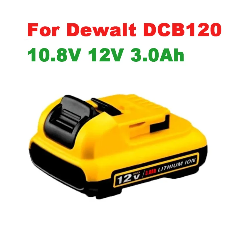 Новая замена для литий-ионных батарей Dewalt DCB120 3 Ач 12 В батарея DCB123 DCB125 DCB124 DCB122 DCD710