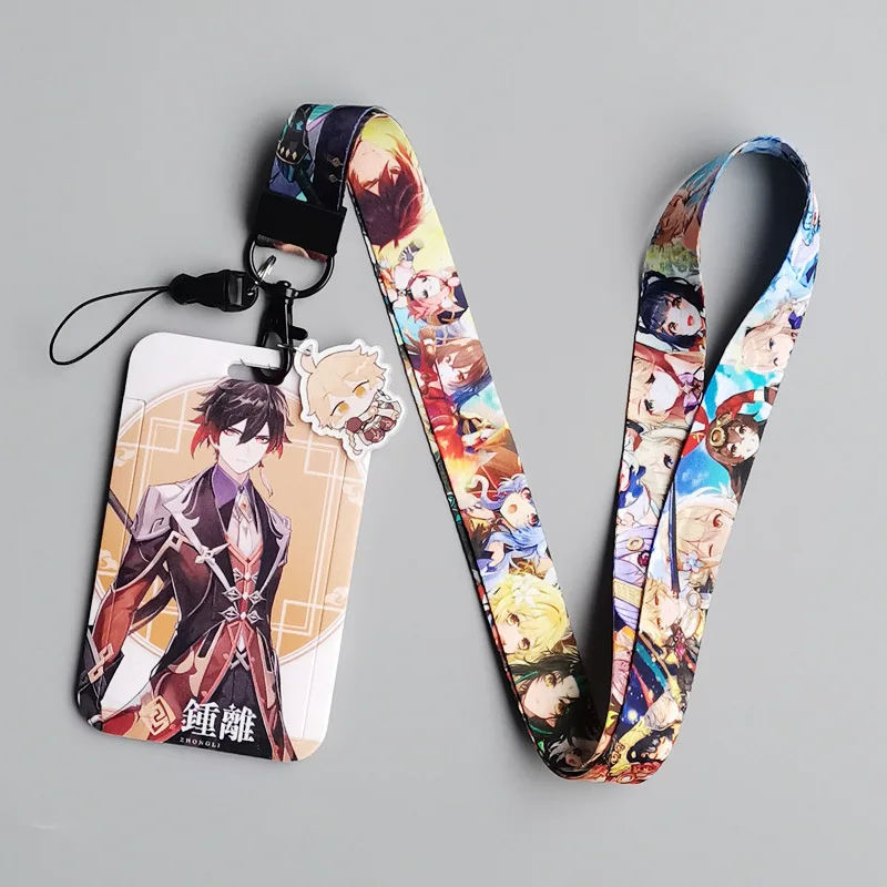 Ударопрочный шнурок Genshin для ключей цепочка удостоверения личности чехол
