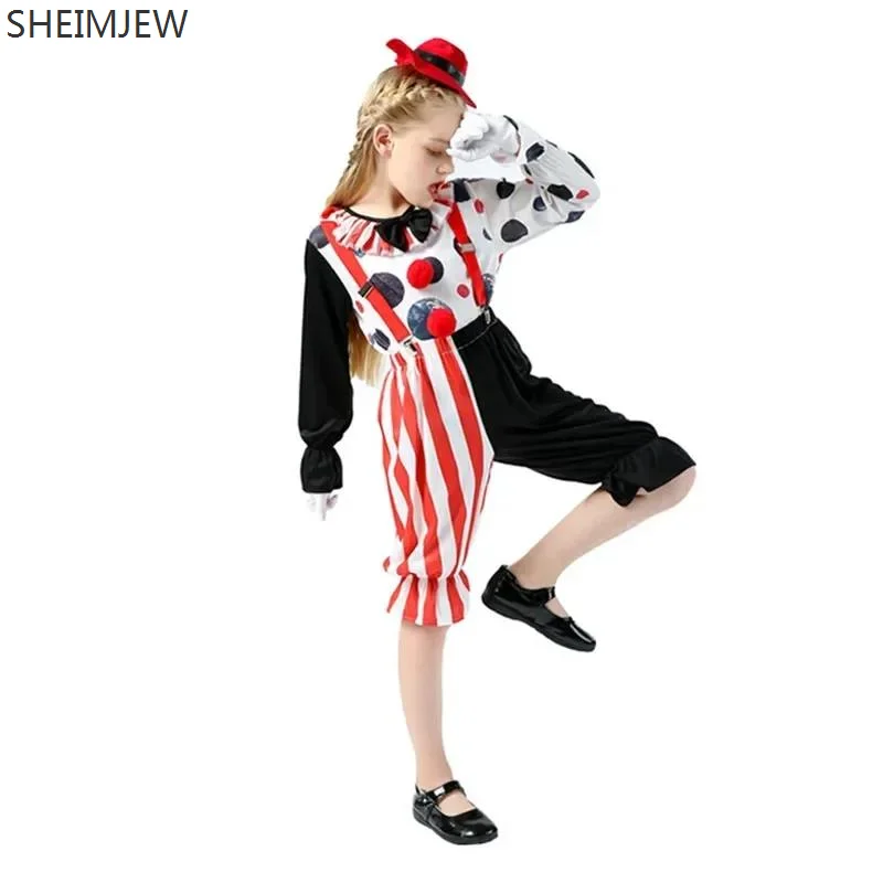 Детский костюм клоуна из фильма для мальчиков и девочек забавный косплея