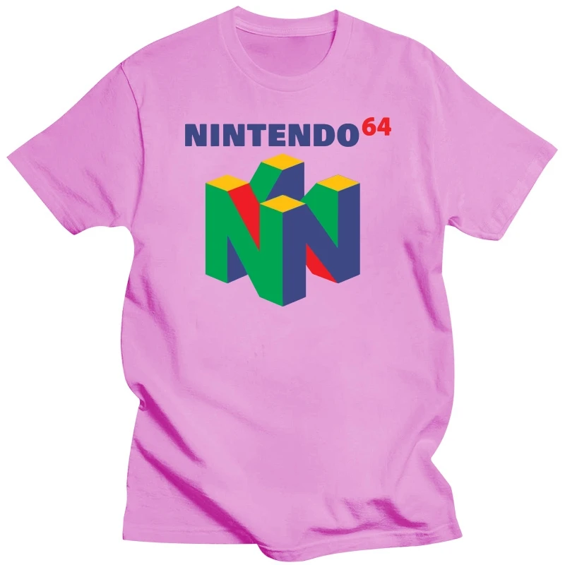 Футболка с логотипом Nintendo- N64 черная Повседневная футболка стиль хип-хоп модная