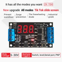 dc 5 30v dual mos switch 400w 0 1 999 minute cycle timing delay module solenoid valve controls relay module with led display