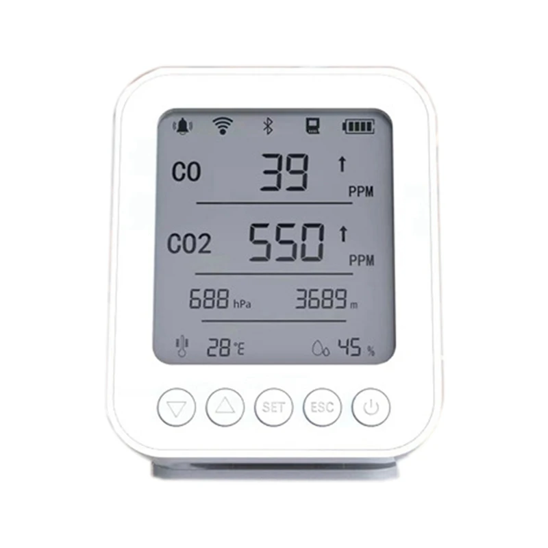 

Carbon Dioxide Monitor Altitude Monitoring Temperature And Humidity Gas Detector