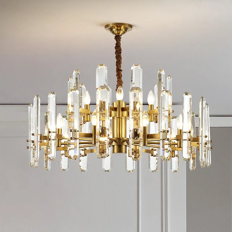 

Светодиодная Подвесная лампа, современная роскошная хрустальная люстра в американском стиле, освещение для столовой, виллы, гостиной