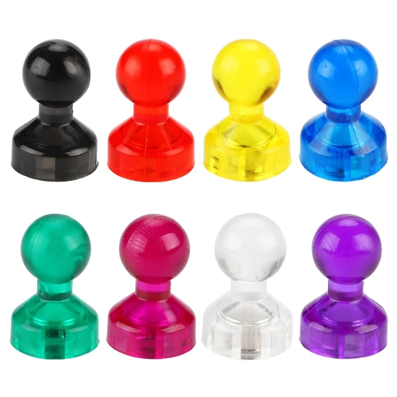 

Push Pin Magnets Pack Magnetic Push Pins Refrigerator Magnets, 8 Assorted Colors Y3ND