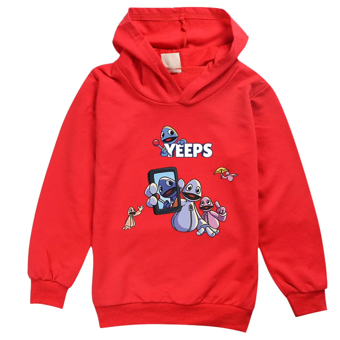 Фото Горячая игра Kawaii Yeeps Hide and Seek Толстовка Детская весенне-осенняя одежда Толстовки с капюшоном для мальчиков-подростков Пальто с героями мультфильмов для маленьких девочек №2