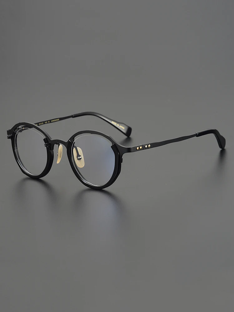 

New Retro classic glasses frame men optical eyewear titanium myopia reading women simple round personalizedprescription glasses