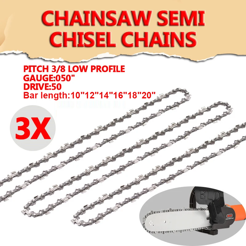 

14 Inch Chainsaw White Guide Bar With Saw Chain 3/8 LP 50 Section Saw Chain For STIHL MS170 MS180 MS250 Power Tool Accessories