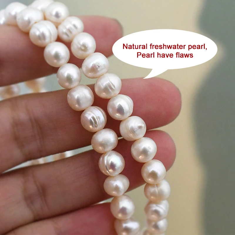 Женский жемчужный браслет ASHIQI эластичный из натурального пресноводного жемчуга