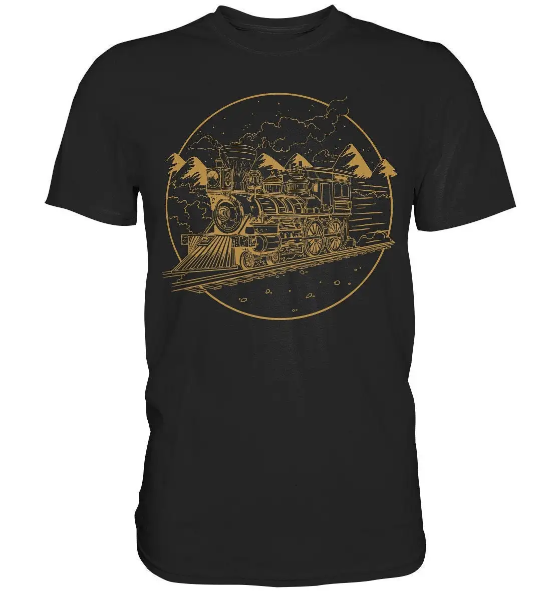 Паровоз поезд Футболка I железная дорога Премиум