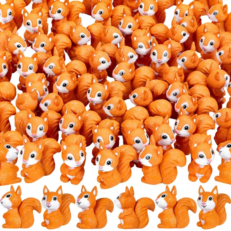 

5/10 шт. миниатюры с белками из смолы, фигурки лесных животных, сделай сам, ремесленный проект, микропейзажный орнамент, аксессуары