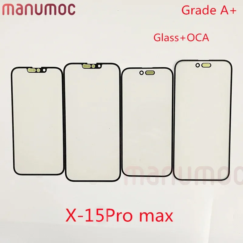 Внешнее стекло для iPhone X XS MAX XR 11 Pro Max 12mini 12 max 13 14 Plus 15 5 шт.
