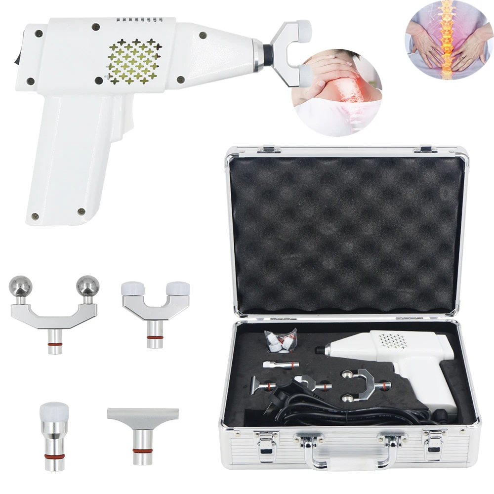 

Новинка 2022, хиропрактика, инструмент для регулировки, терапевтический физический массажер для тела 450N, 4-головочный Электрический строител...