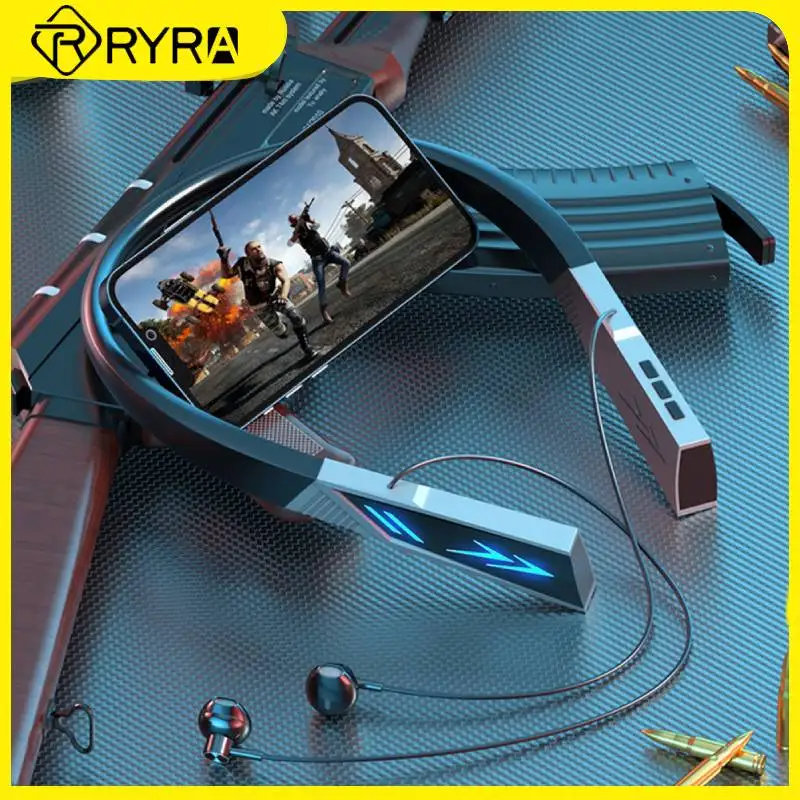 

Беспроводные наушники RYRA WIFI V5.2, динамические спортивные наушники для электроспорта, светящиеся спортивные наушники для бега, наушники для ...