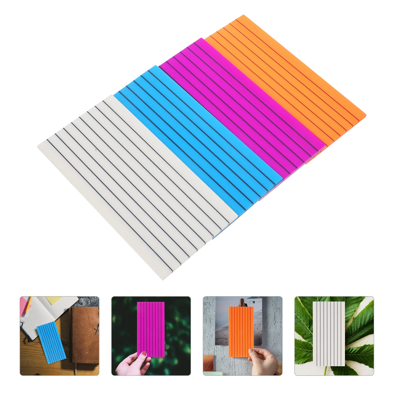 

Memo Pads Notepad Students Clear Pocket Stickers Sticky Notes Lines Transparent Notepads Women Notebook Page Markers The