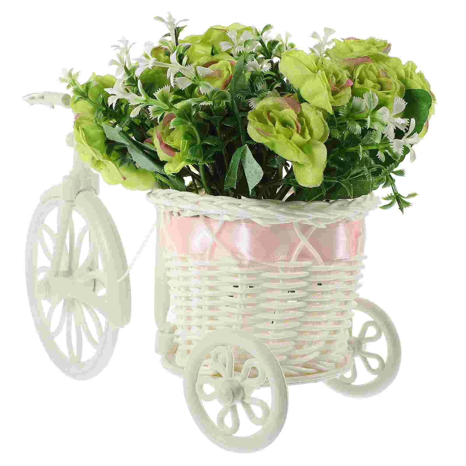 

Fixture Lovely Display Rack Plants Indoor Creative Flower Stand Metal Decor Home Shelf Small Bike Modeling