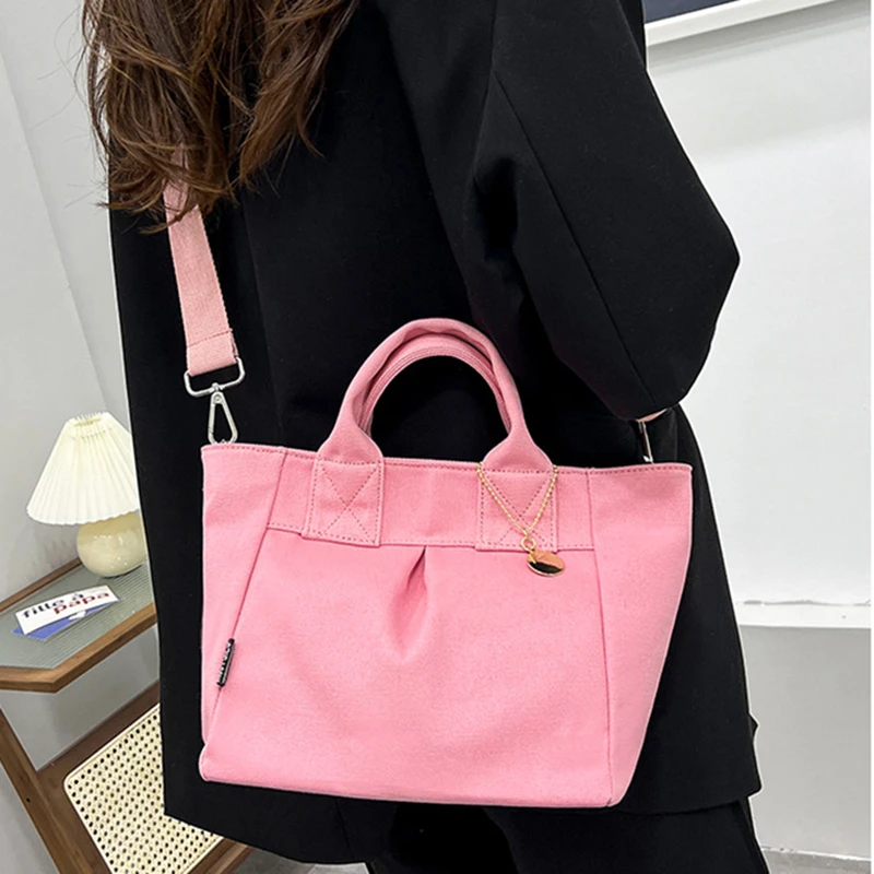 

Designer Women's Shoulder Bag Casual Canvas Solid Small Flap Handbag for Women 2022 New Fashion Simple Female Crossbody Bags