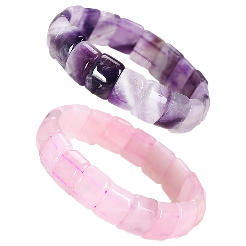 

Crystal Beaded Healing Jewelry Elastic Rope Bracelets Gifts for Women Men