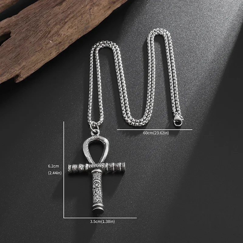 Древний египетский фараон глаз Гора кулон Патронус мужское ожерелье с крестом