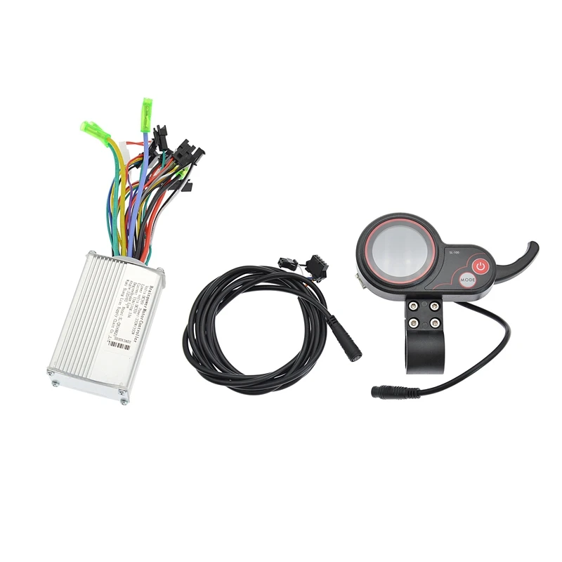 

24V Electric Scooter Motor Controller Intelligent Brushless Motor Controller + Instrument Display for 10 Inch Scooter