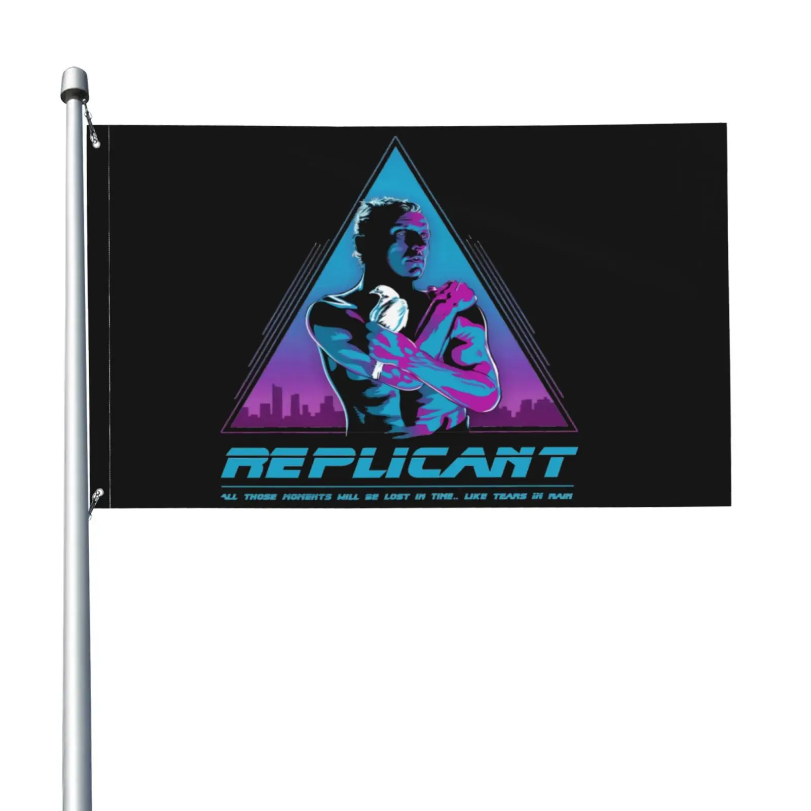 Рой Бэтти как слезы под дождем лезвие для бегущих фильмов флаг баннер