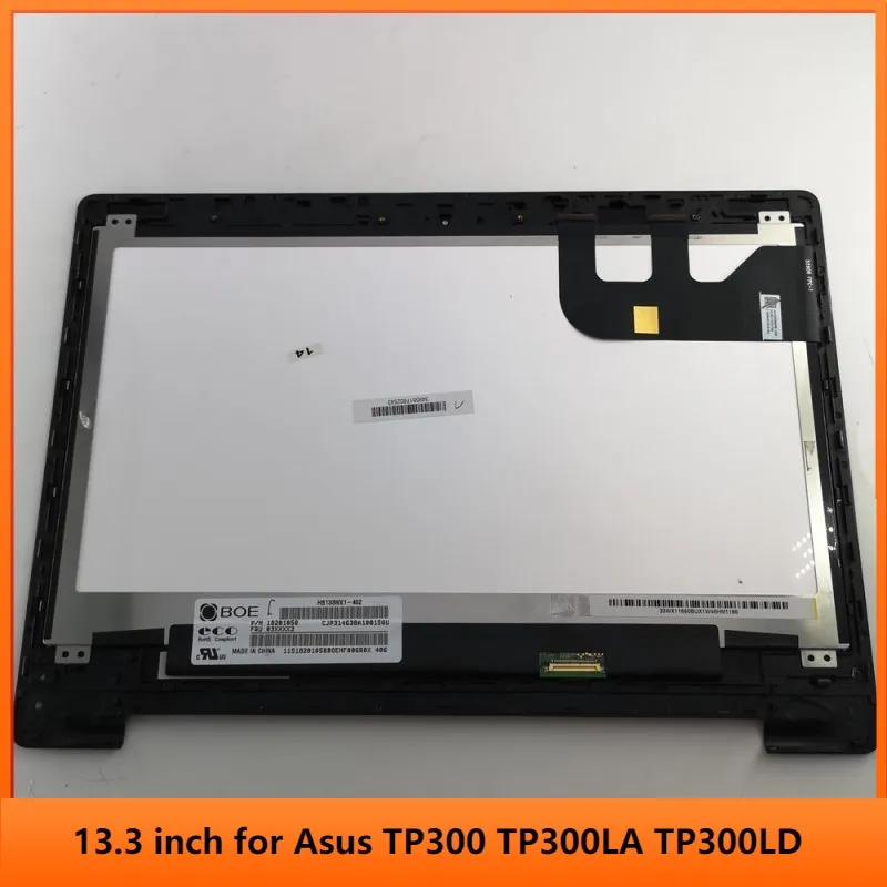 13,3 дюймов для Asus TP300 TP300LA TP300LD LCD кодирующий преобразователь сенсорного экрана в сборе Замена FHD 1920x1080 HD 1366x768