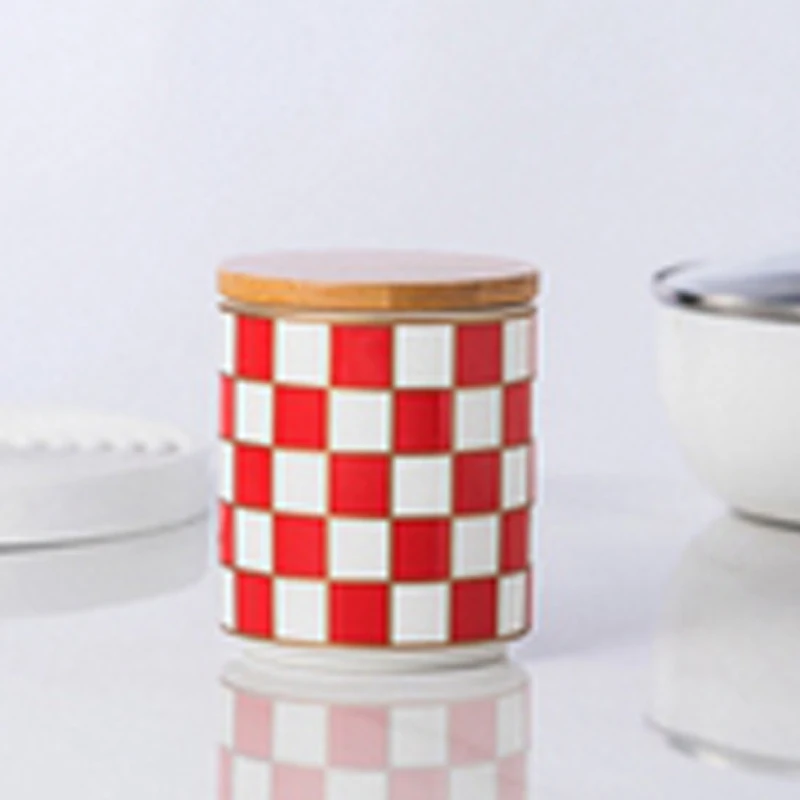 

Черно-белый решетчатый контейнер для хранения