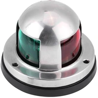 marine boat light fishing boats indicator 12v stainless steel waterproof lamp led navigation red green colors signal lights