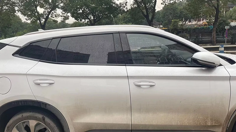 Для BYD Song Plus Dmi Ev 2022 2023 автомобильные аксессуары фортепиано черный кузов Стайлинг