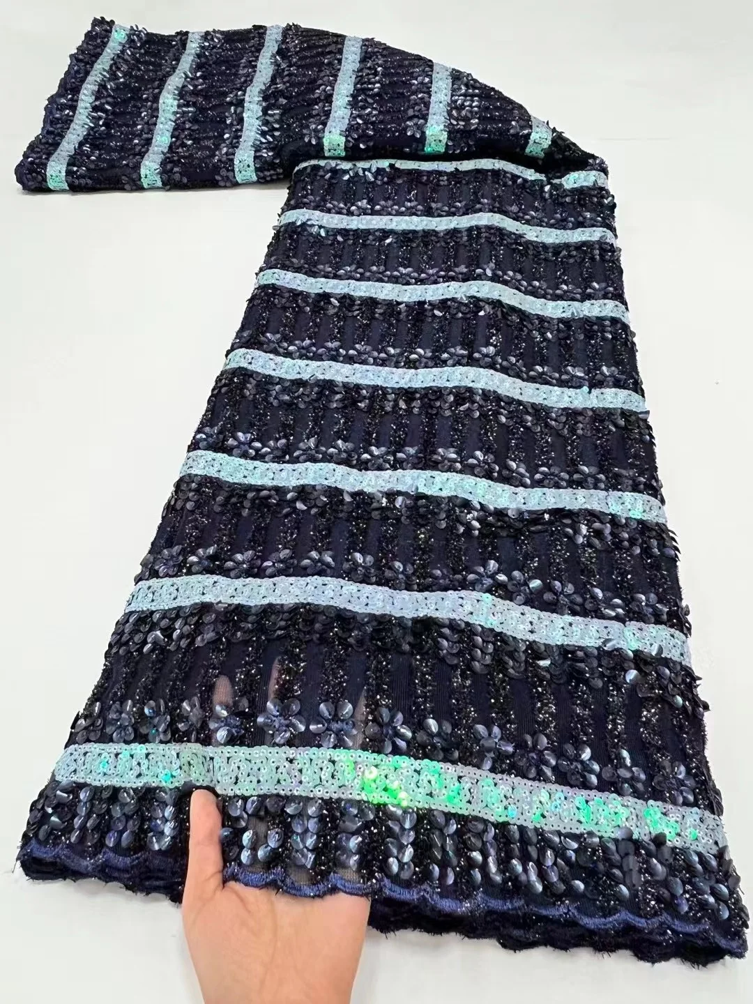 

Африканская кружевная ткань с блестками 2022, высококачественное кружево, нигерийские кружевные ткани, вышивка, французское Тюлевое кружево,...