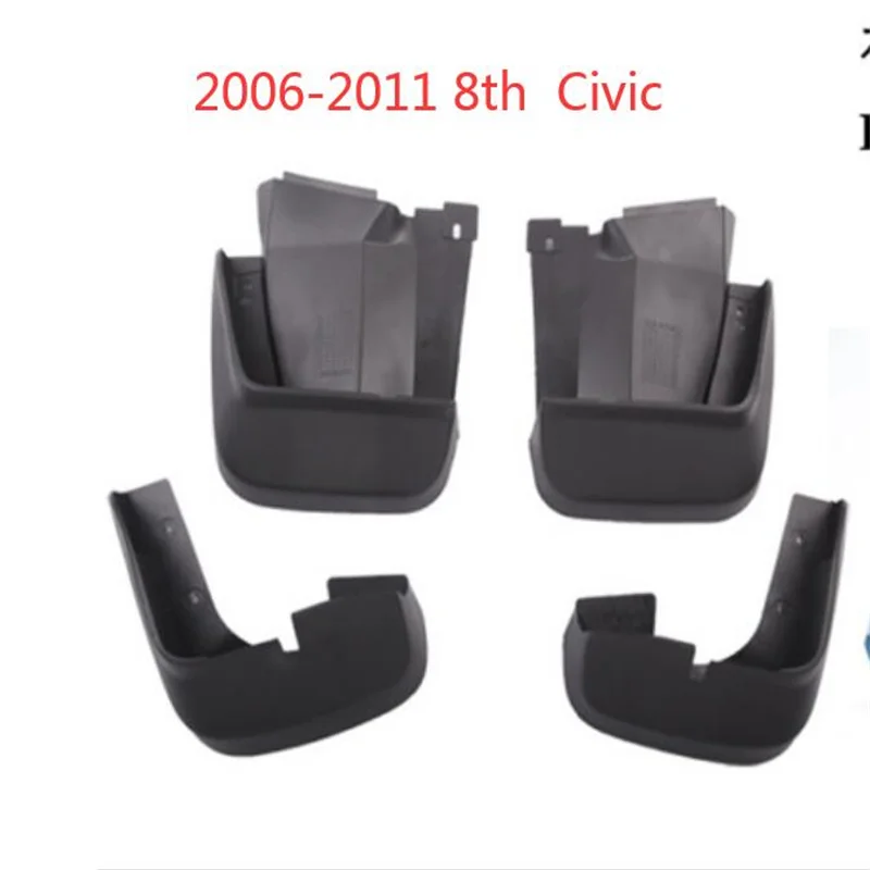 

For Honda Civic 1998 -2016 2017 2019 2021 Plastic Mudguards Fender Splash Guards Mud Flaps Fit Car Accessories