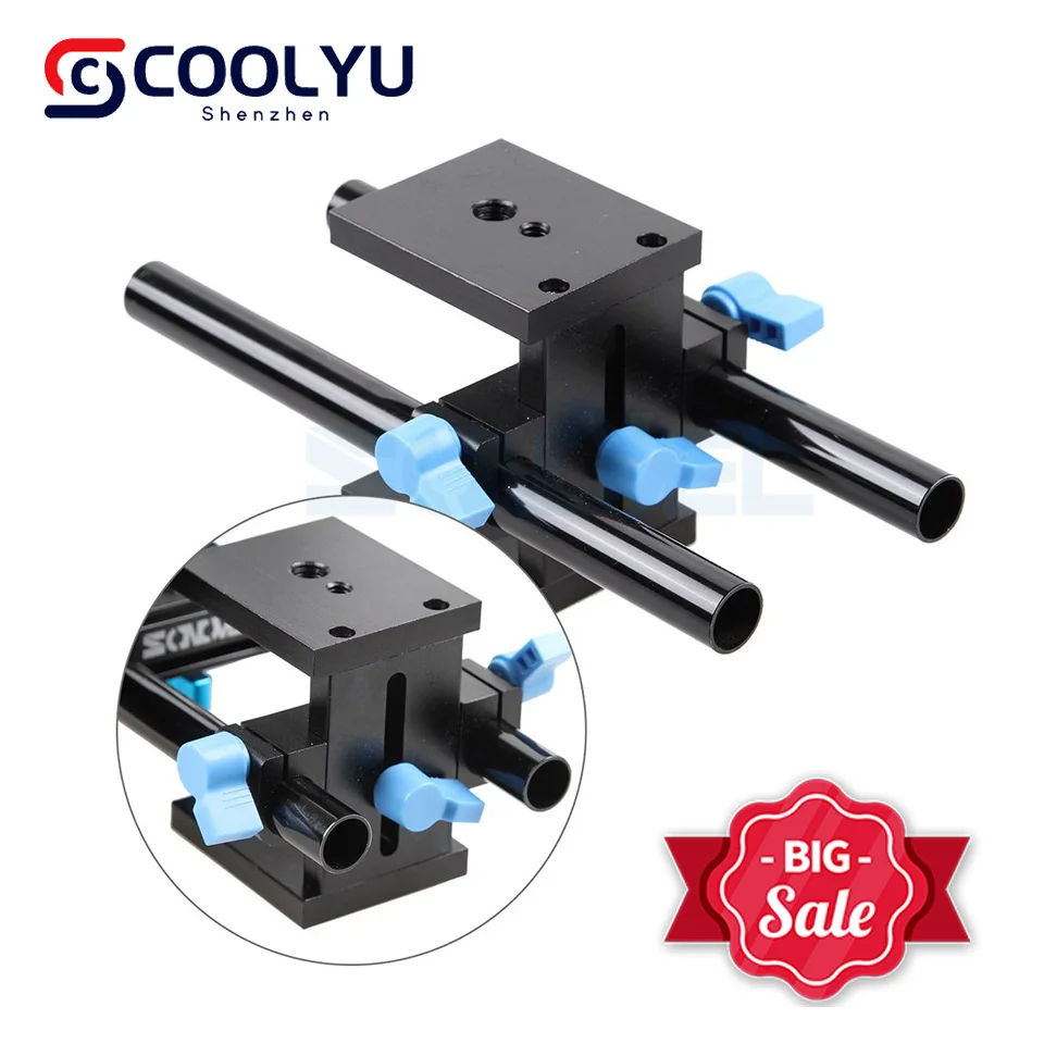 Sonovel Высококачественная 15-миллиметровая рельсовая система поддержки опорная пластина крепление для canon DSLR следящая фокусировка 5D2 5D 5D3 7D