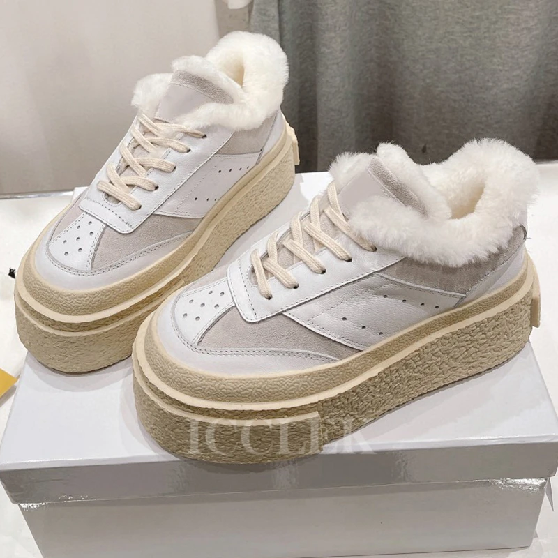 

Новые зимние Лоферы для женщин, красивая теплая обувь для отдыха, износостойкая обувь для влюбленных с широким носком