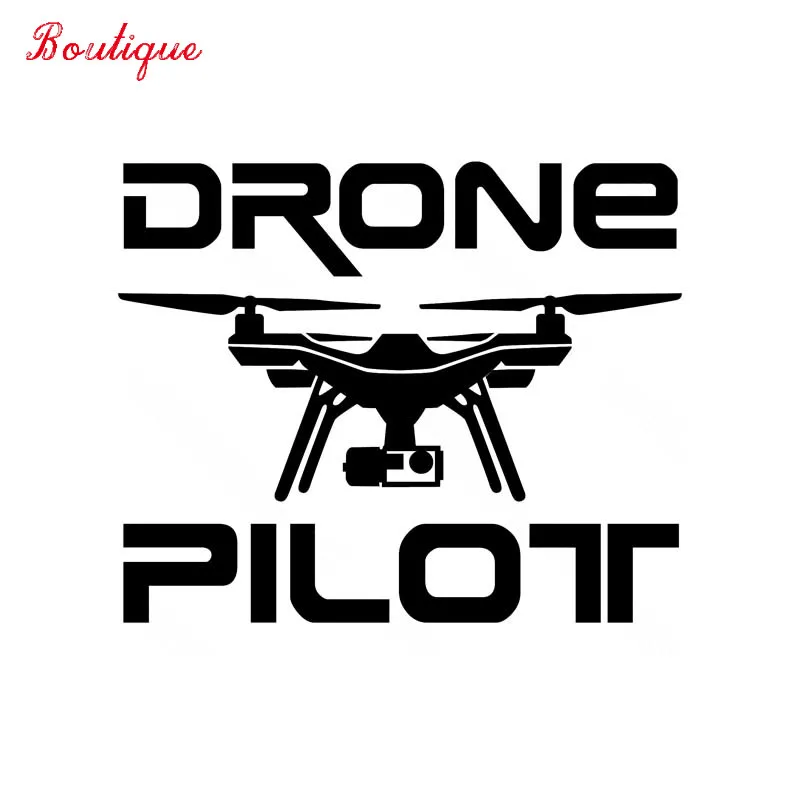 

Jpct car "UAV pilot" UAV waterproof cover scratch VINYL STICKER BLACK / silver 15cmx12cm